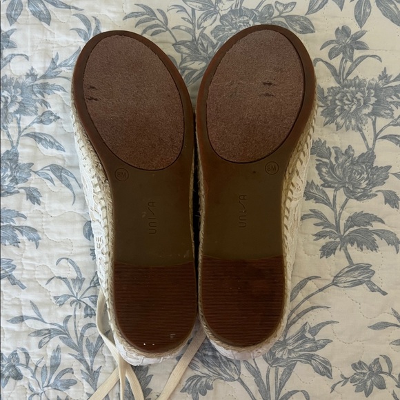 Unisa Cream Lace Espadrille Shoes - Picture 4 of 4
